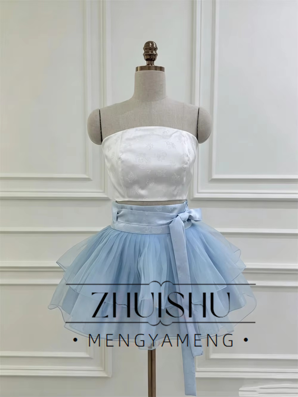 Moderne blauw-witte 3-delige k - Modern Korean Lifestyle recensie en prijs