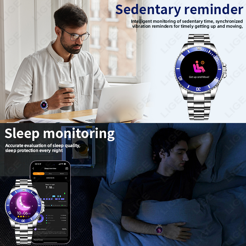 LIGE 2026 Style Luxe Smartwatc - Korean Men Lifestyle recensie en prijs